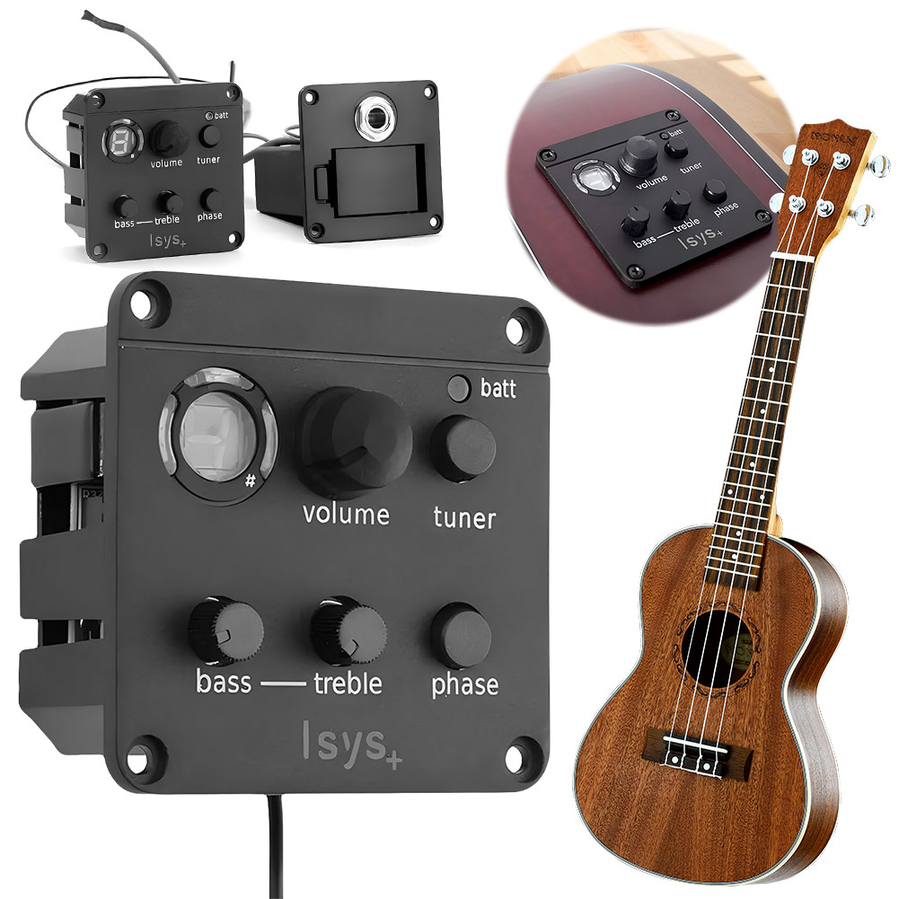 Acoustic Guitar Pickup EQ Mic Blend Preamp System EQ Equalizer Classic Acoustic Guitar EQ Tuner