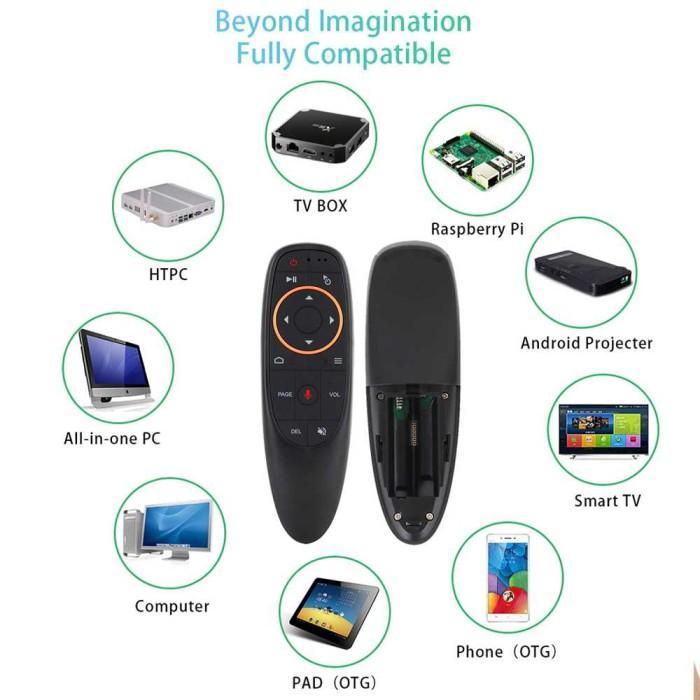 Cuci Gudang Remote Android Smart Tv Box Wireless Air Mouse 6 Axis Gyroscope Voice