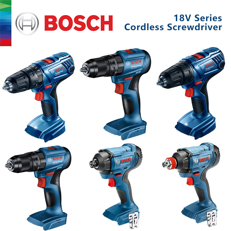 Bosch Seri 18V Bor Listrik Rumah Tangga Bor Tangan Tanpa Kabel Obeng Listrik Tanpa Sikat Alat Listri