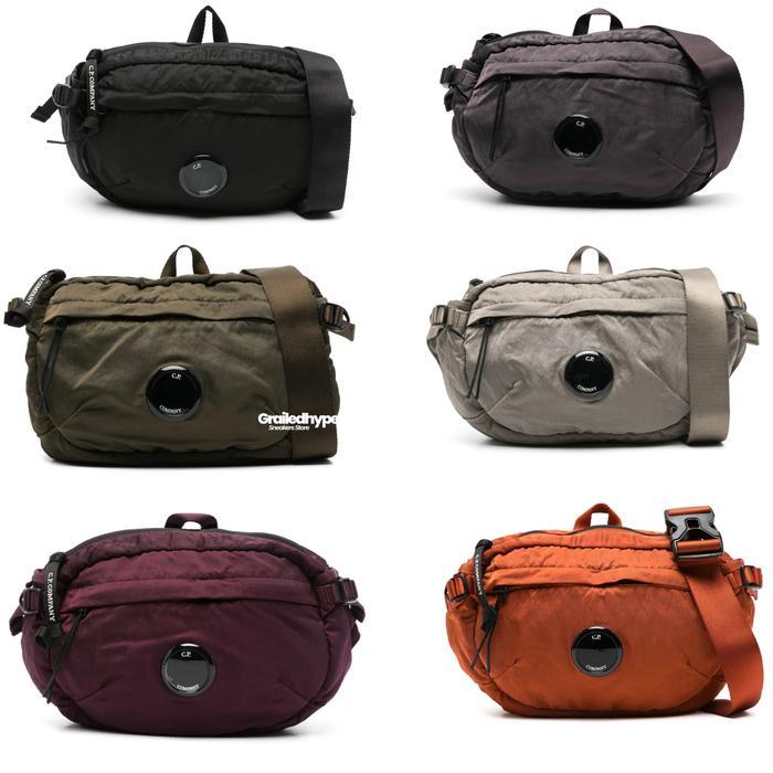 CP Company Nylon B Crossbody Belt Bag ( Black / Purple / Green / Powder / Aubergine / Orange) (100%