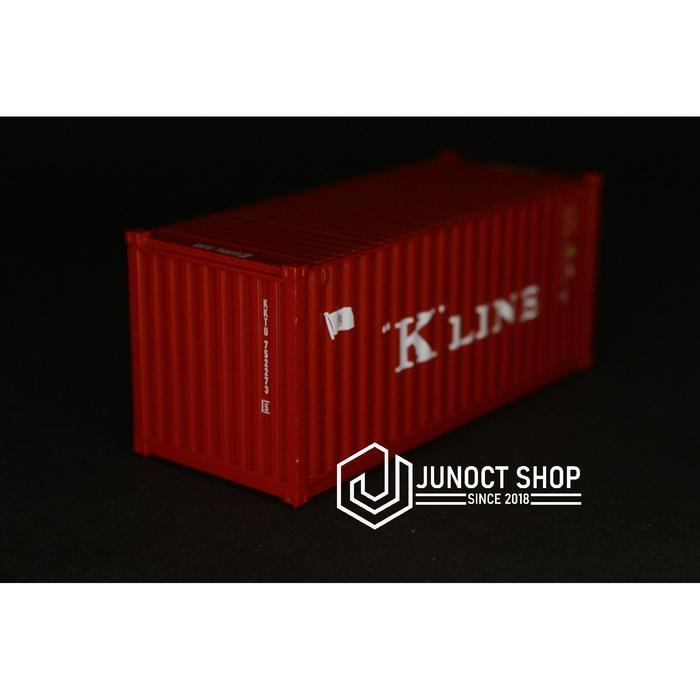 Gerbong Kontainer K'Line Skala Ho 1:87 1/87 20 Kaki : Miniatur / Maket