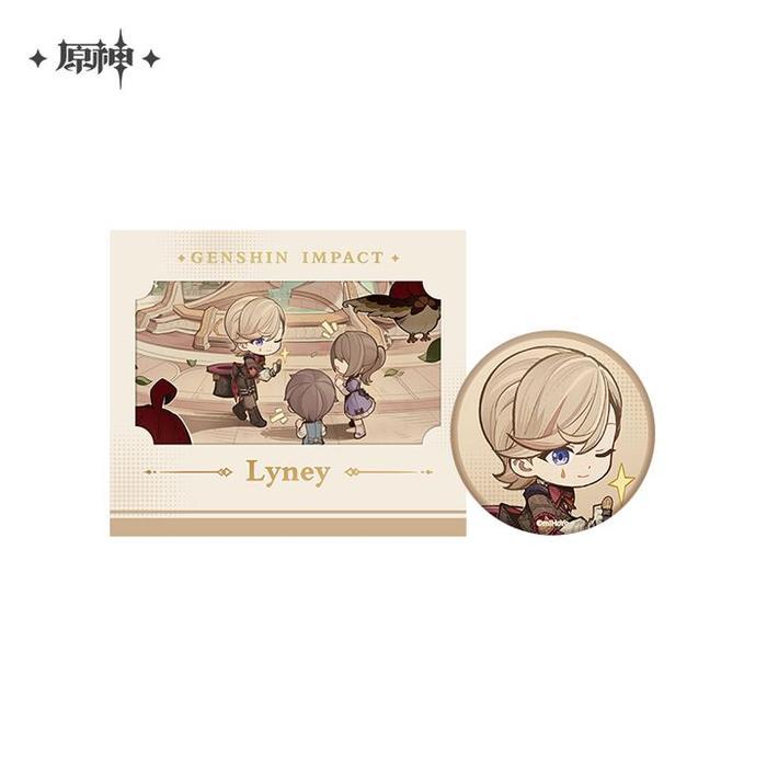 Neuvillette Navia Lyney Wriothesley Clean Battle Card And Badge Set - Genshin Impact