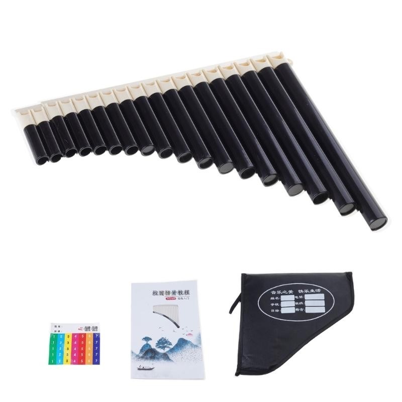 Portable C Scale Panpipe with Ergonomic Layout Flute Pan Flute Folk Musical