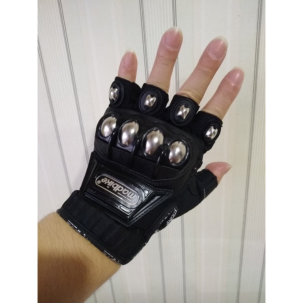 Tactical Gloves Steel Safety Outdoor Cycling Equipment Brass Knuckle Motorcycle Powersports Racing