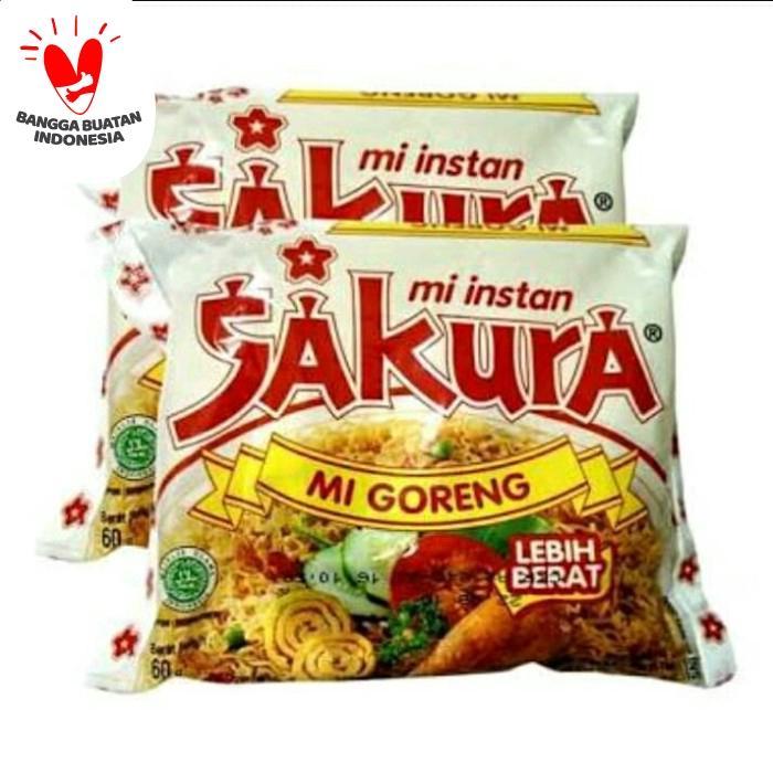 "New" Mi SAKURA 1 DUS Mie Instant Goreng Mie Sakura Sakura Mie Goreng Sakura