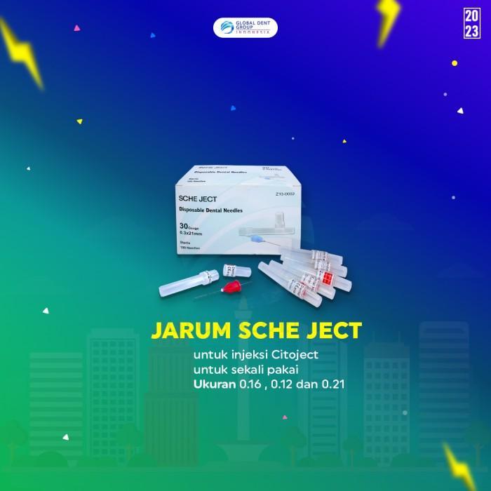 Sche Ject - Disposable Dental Needle / Jarum Citoject / Sitoject Sekali Pakai Ready
