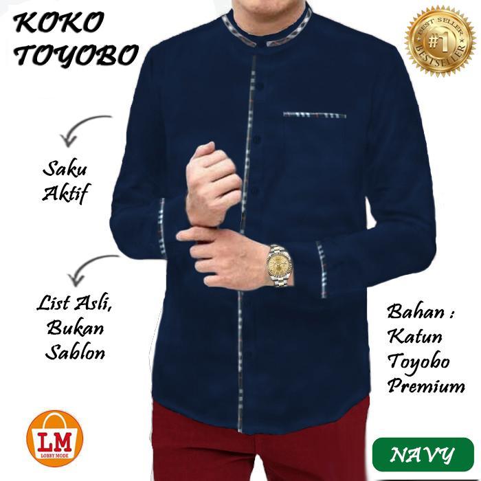 Lm 22545-22551 Baju Koko Pria Lengan Panjang Toyobo Micro