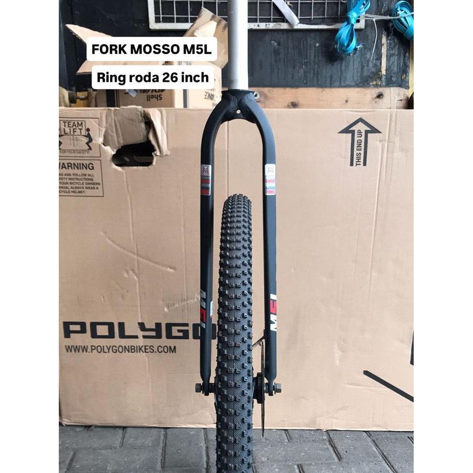 Mosso M5L Fork Rigid Disc Brake Fork Sepeda 26 / 27.5 / 29 Inch