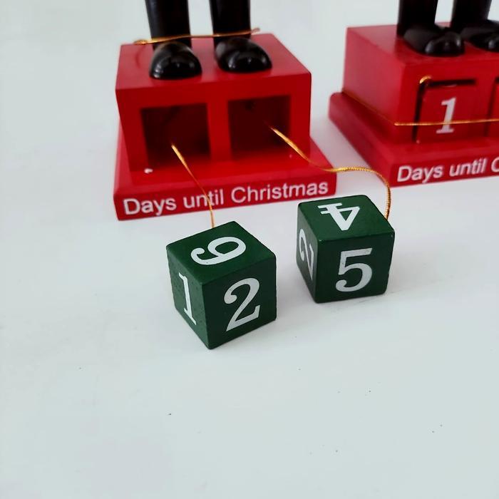Patung Kayu Nutcraker 60 cm Gliter Model Kalender 25 Des Kado Natal