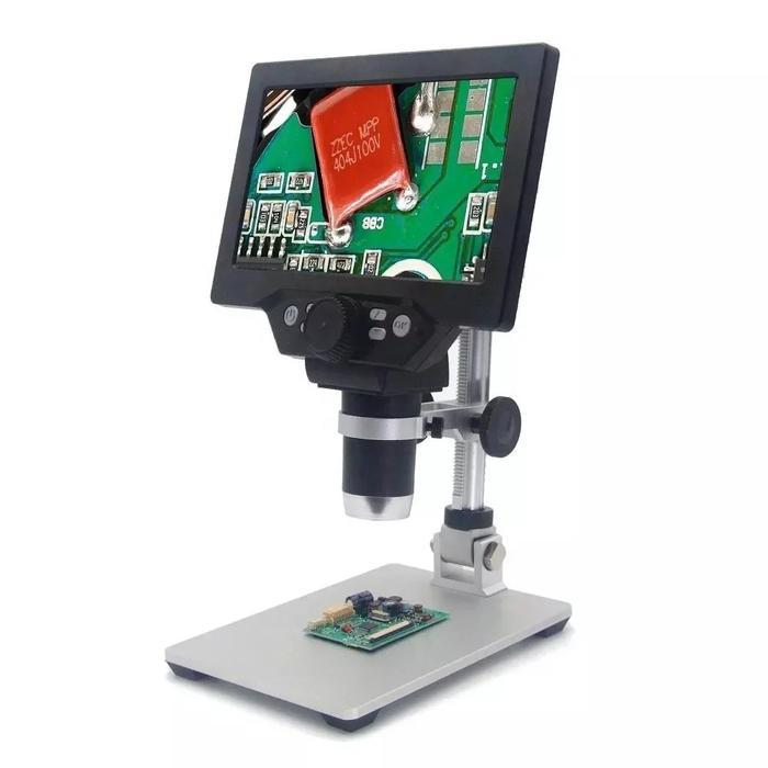 Ready G1200 Mikroskop Digital Portable 12MP G1200 Electronic Digital Microscope 12MP 7 Inch Large