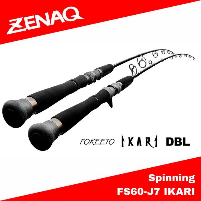 Zenaq Spinning Rod Fokeeto Ikari DBL FS60-J7