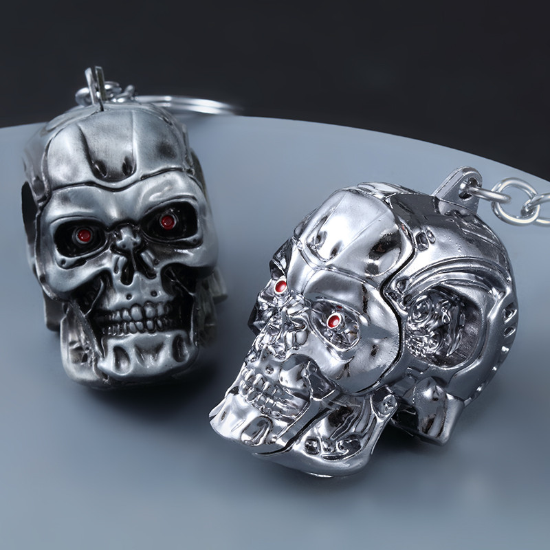 Hot Sale Terminator Skull Head Keychain Men Women Fashion Pendant Keyring Jewelry Car Key