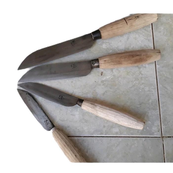 Pisau dapur Madura (1set, 4 pisau) / pisau baja tajam