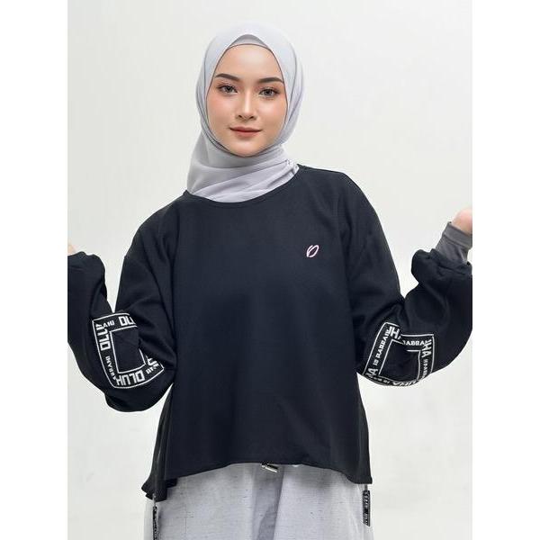 Rabbani - Atasan Kaos Tunik Wanita Lengan Panjang Dewasa Dara Nevya Motif Polos Exclusive