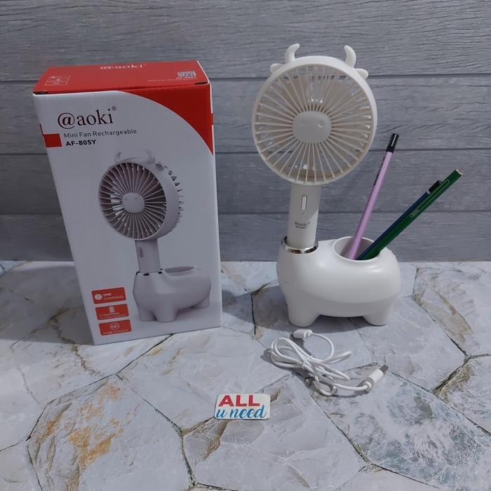 KIPAS ANGIN PORTABLE TEMPAT PENSIL CAS AOKI AF 805Y ORIGINAL