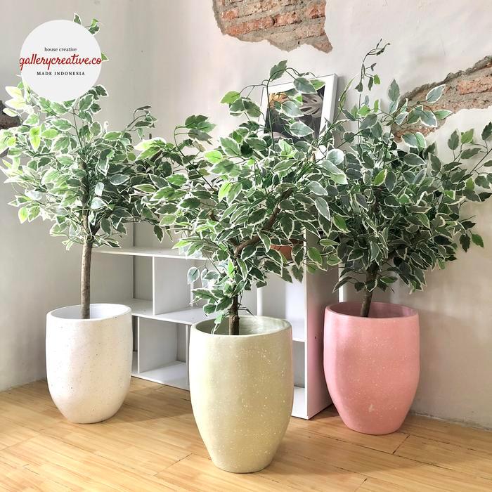 tanaman artificial besar - pohon artificial include pot bunga besar