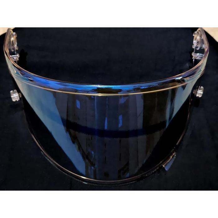 VISOR KYT STRIKER / NFR / NX RACE / NZ RACE - CLEAR BLUE/CLEAR GOLD//CLEAR RED