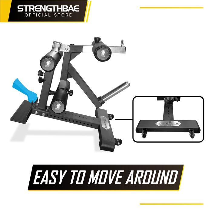 Compact Leg Extension Leg Curl STRENGTHBAE Seated Leg Extension & Lying Leg Curl Machine Home Gym