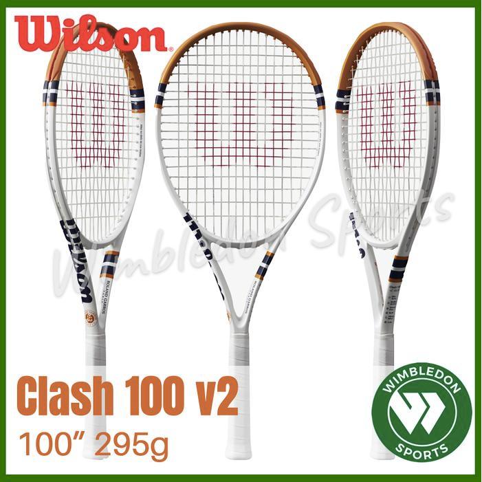 Raket Tenis Wilson CLASH 100 v2 Roland Garros 2023 / Wilson CLASH RG Ready