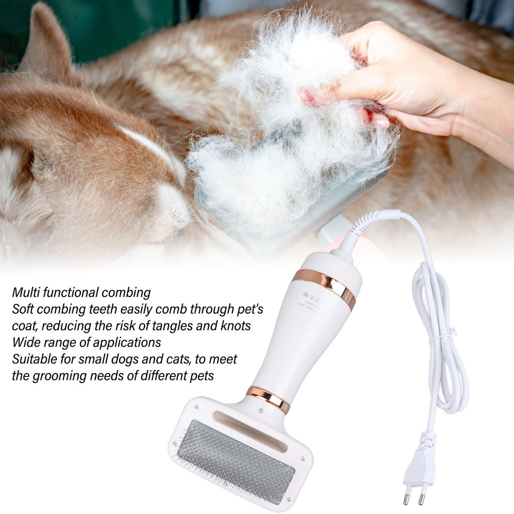 Pet Grooming Dryer Dog Hair Dryer Portable Pet Grooming Dryer 2 In 1 Handheld Dog Slicker Brush And