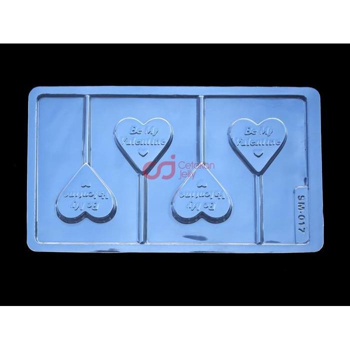 CJ Cetakan Coklat Cokelat Praline Permen Lolipop Valentine Plastik