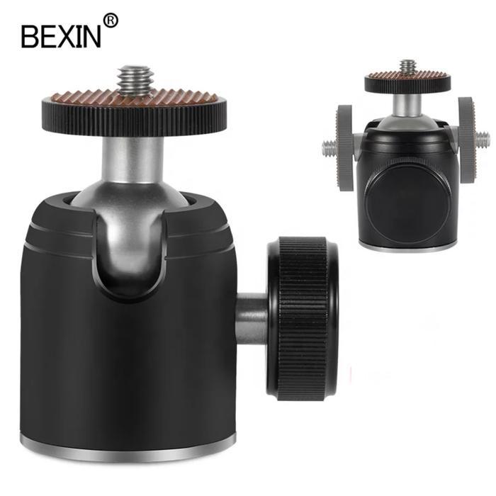 Bexin K26A Tripod 3/8" 1/4" Screw Mini Tripod Ball Head Mount Ballhead