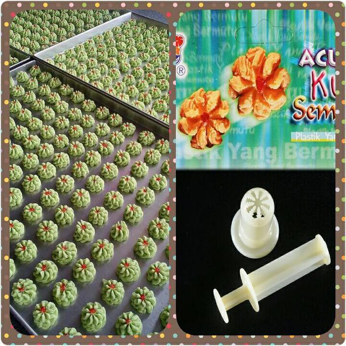 Semprit Dahlia Gerigi Cetakan Kue Kering