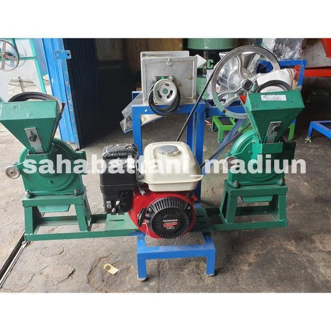 Terbaru Mesin Selep Tepung Kopi / Parut Kelapa / Gilingan Daging + Mesin Gx200 100% Ori - HONDA GP16