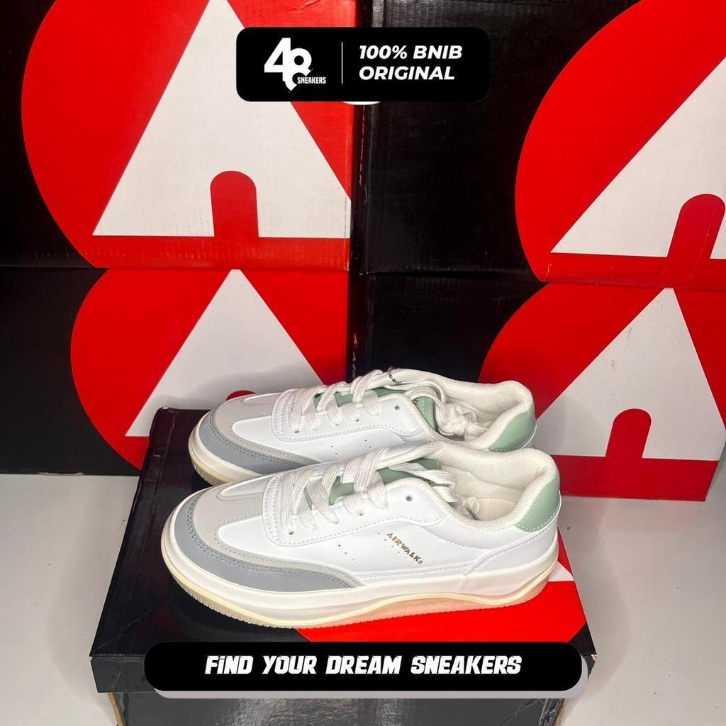 Sepatu Sneakers Wanita Airwalk Dusk White Green (AIWCL250306W) Original*