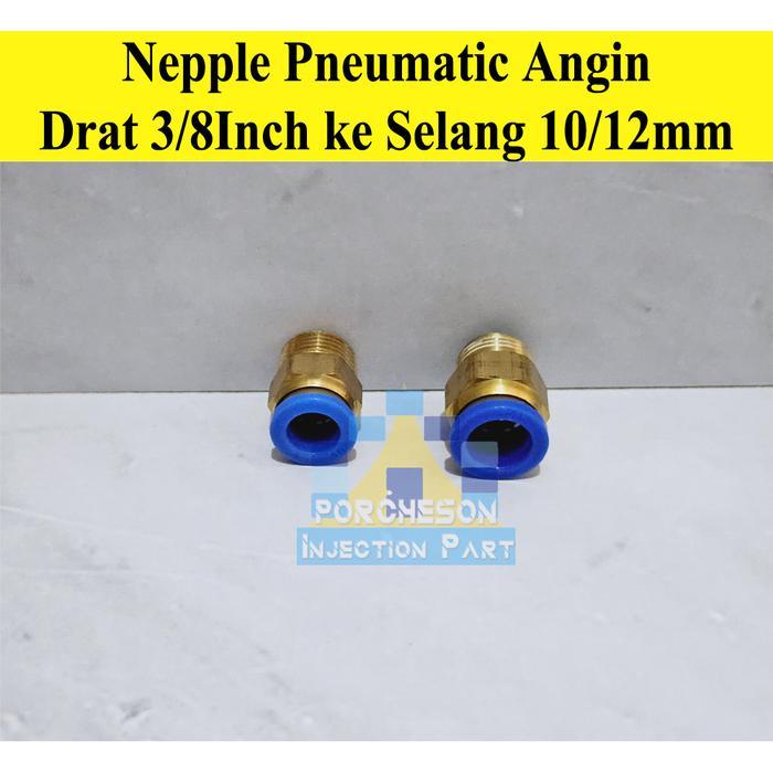 Nepel Angin Drat 3/8 Selang 10 12Mm / Nepple Selang Angin