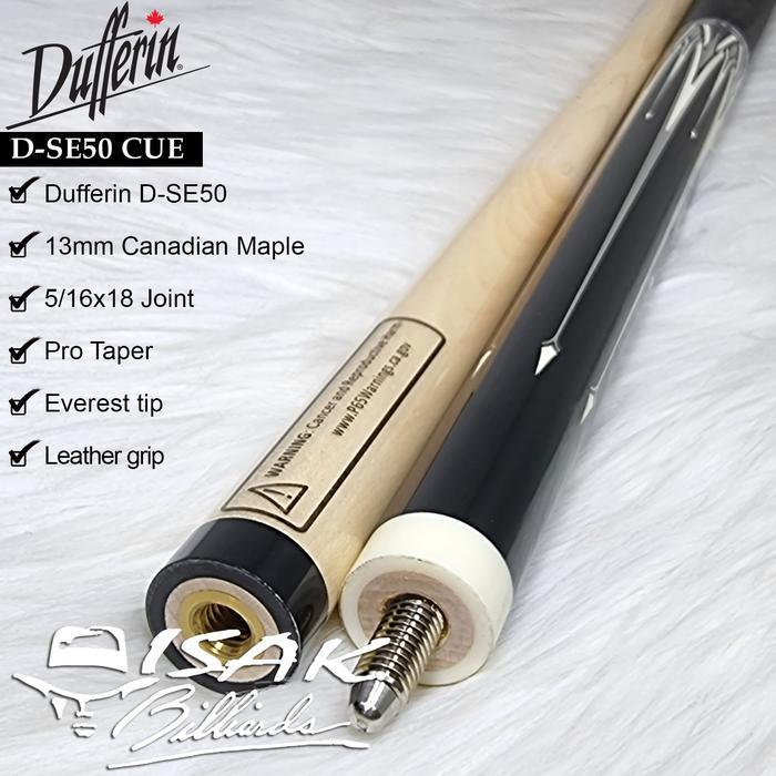 Dufferin D-SE50 Pool Cue - Canada Maple Billiard Stick Stik Duferin