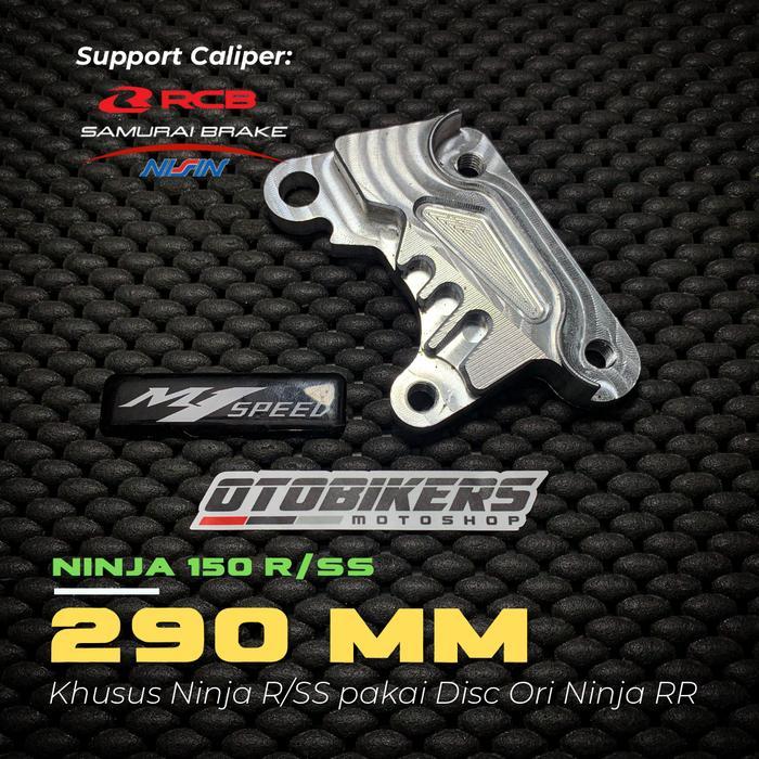 Breket Kaliper Cnc Ninja R Ss Velg Rr 290 Mm Pnp Rcb Nissin Samurai 2P