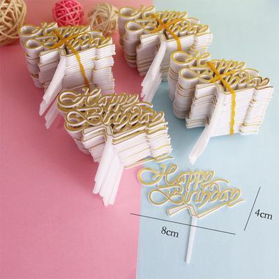 10 pcs Cake Topper Happy Birthday Mini 02