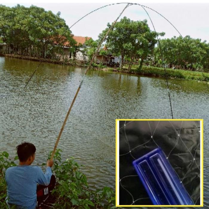 ORIGINAL Jaring anco untuk ikan nila & muj ukuran 2,5 meter lubang 1,5 inchi READY STOCK