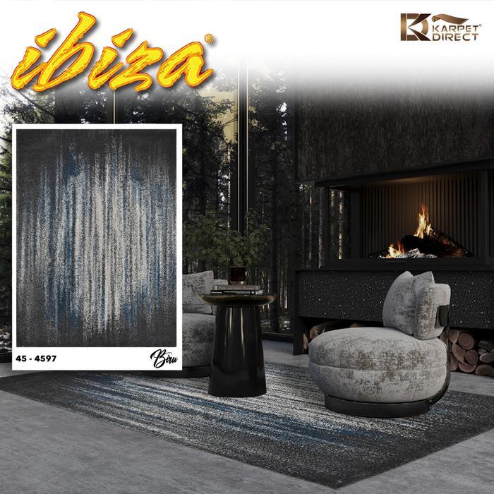 [Karpet Direct] Ibiza Karpet (Biru) 100X150 Cm- Kode 45-4597