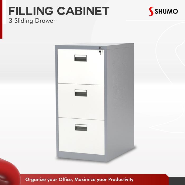 Baru Filling Kabinet Besi 3 Susun LaciCabinet Laci Dokumen Arsip Kantor Murah