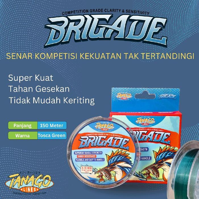 Josh Pancing - Brigade Senar Pancing Premium 150M Super Kuat,Tahan Gesekan Tidak Mudah Keriting