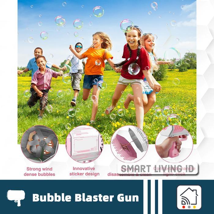 Bubble Blaster Soap Gun Blower Alat Mainan Gelembung Balon 1200mAh - SMARTLIV