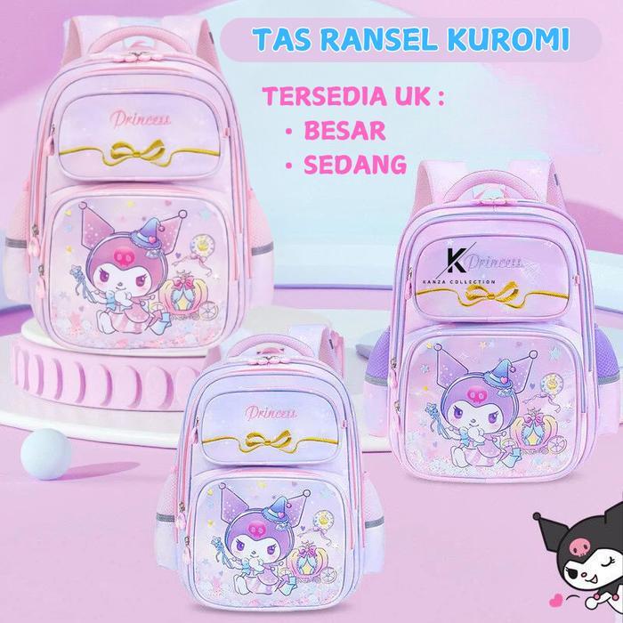 Tas Fashion Anak Perempuan / Tas Ransel Anak Perempuan Tk Sd Smp / Tas Anak Kuromi Anti Air