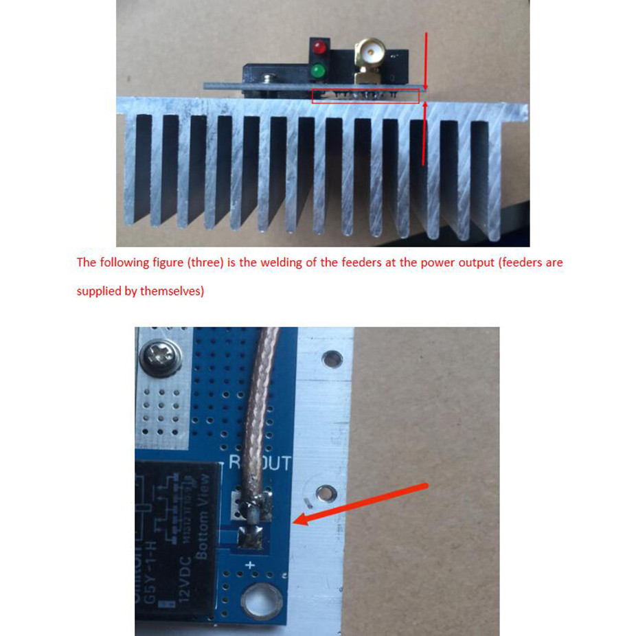 80W UHF VHF RF POWER AMPLIFIER BOARD TRANSCEIVER CONVERSION TX/RX F/ RA30H4047M RA60H4047M HAM RADIO