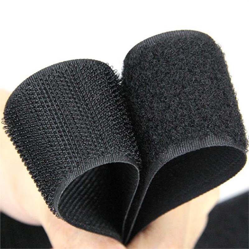 1Meter Strong Self-adhesive Hook and Loop Fastener Tape Double Sided Tape with Adhesive Sticker