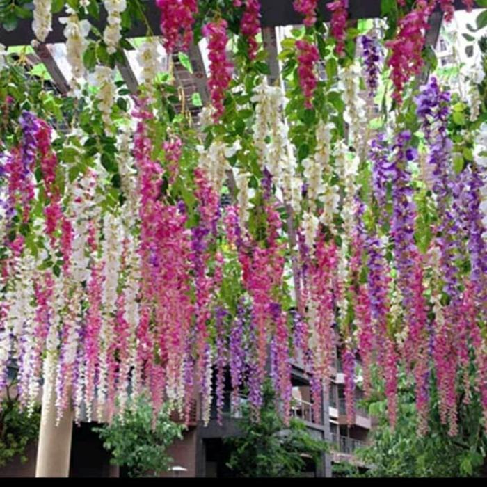 bunga hias/tanaman hias/bunga gantung/dekorasi pelaminan/dekorasi/cafe