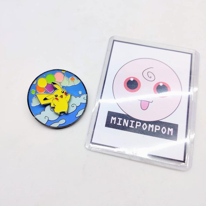 POKEMON OFFICIAL METAL PIN - 25TH ANNIVERSARY SURFING & FLYING PIKACHU