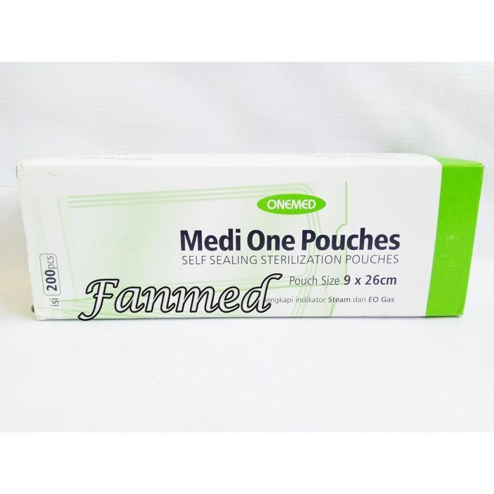 STERILE POUCH PLASTIK STERILISASI MEDIONE 9X26 CM MEDI ONE POUCHES