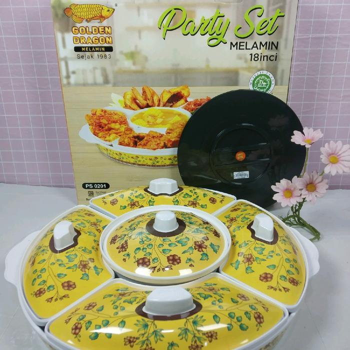 Party Set Motif Jumbo Besar 18inc PS0201MF - Golden dragon/Prasmanan set Motif Jumbo