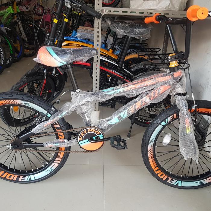 Sepeda BMX 20 inch VELION ( BAN JUMBO 3.0 ) ( Warna Orange )