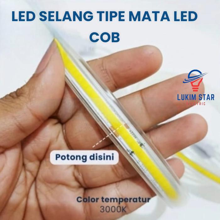 LAMPU LED STRIP SELANG MATA LED COB 100M / LAMPU LED SELANG MATA LED COB 1ROLL 100M METER