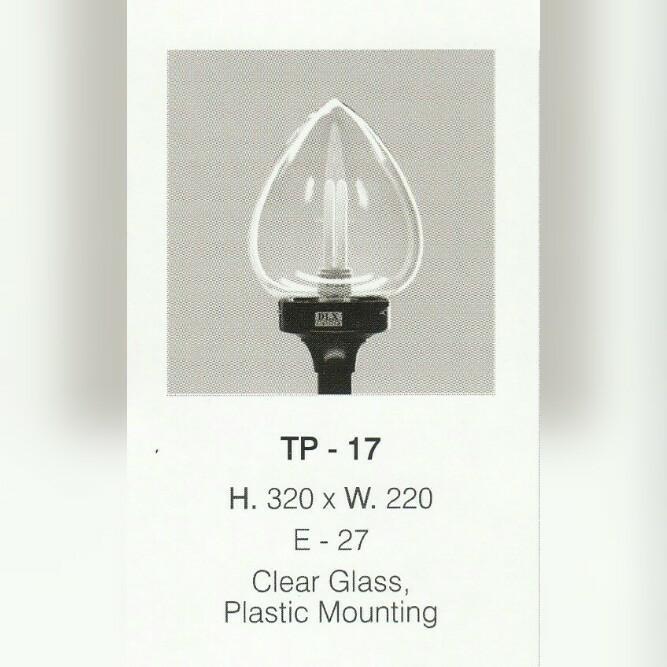 DLX LIGHTING TP - 17 LAMPU TAMAN PILAR DIAMETER KACA 22CM