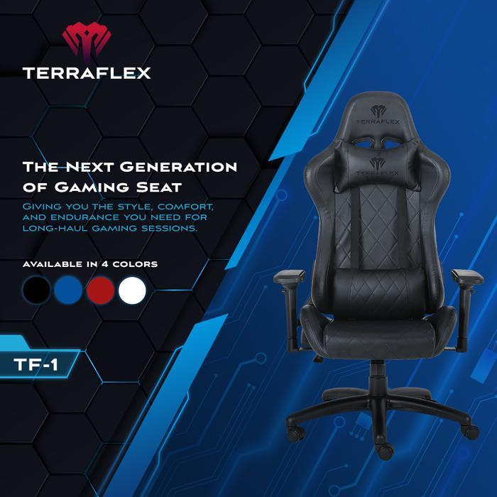 Terraflex TF-1 Gaming Chair Kursi - Full Black