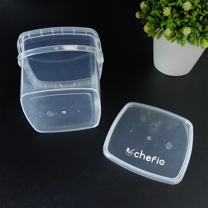 Ember Dessert Minuman Cup Ice Cream Toples Bucket Jar HandlePlastik